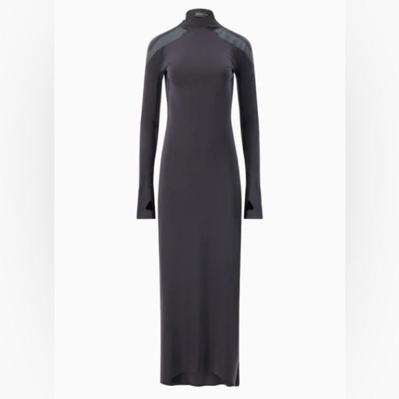 Johanna Parv Designer Sz M Long Sleeve Maxi Dress New Without Tags Black - Picture 2 of 11